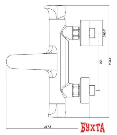 Смеситель Cersanit Inverto S951-312