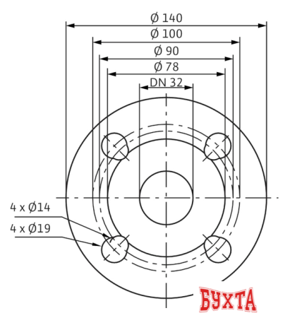 Циркуляционный насос Wilo TOP-SD 32/7 (1~230 V, PN 6/10)