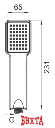 Душевая лейка Ferro Quadro S110