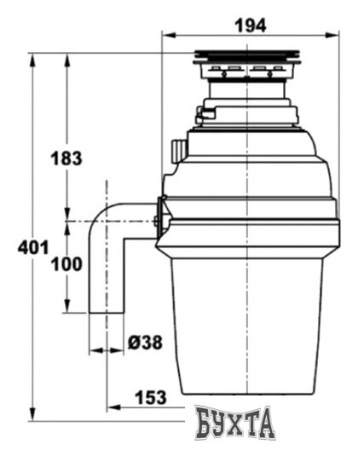 Измельчитель пищевых отходов ZorG ZR56-D