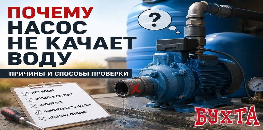 Почему насос не качает воду: причины и способы проверки