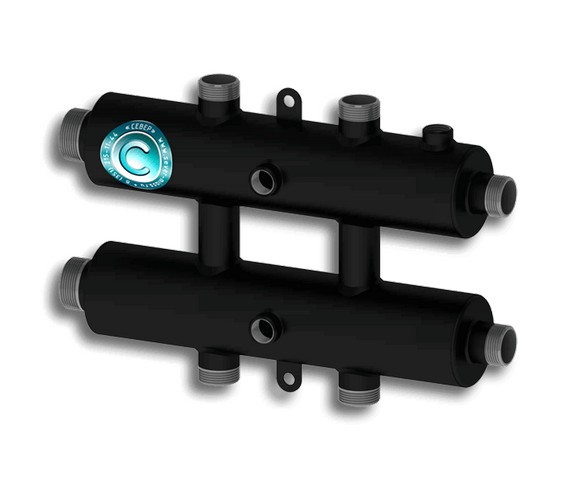 Коллектор комбинированный  Север-КМ3 черный, арт.1925021; страна ввоза-РОССИЯ