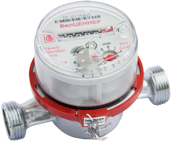 76407 Счетчик горячей воды ETW-м-D DN 15 (ОКП РБ 26.51.63.500) (БелЦЕННЕР)