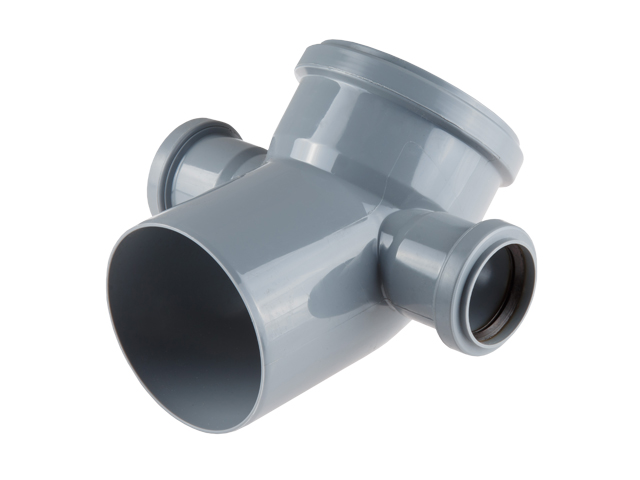 Политэк, канализация, Отвод ПП 110х45 с выходом 50 (левый+правый), стр. пр. Россия