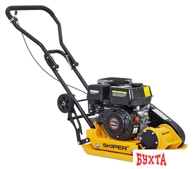 Виброплита Skiper C90L-WM Loncin LC200F (колеса, мат) 2