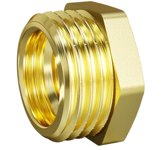 Футорка 1/2" нар. х 3/8" вн., LD, арт.LD.65.507.15х10