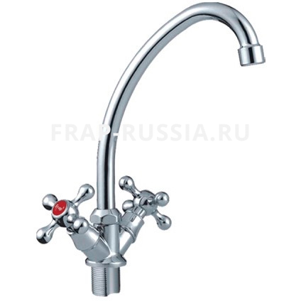 F4008-2  смеситель д/кухни с гайкой, КНР