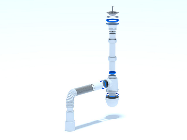 Сифон Ани 1 1/4"* 40с гибкой трубой 40х40/50, стр. пр. Россия. Артикул C1015