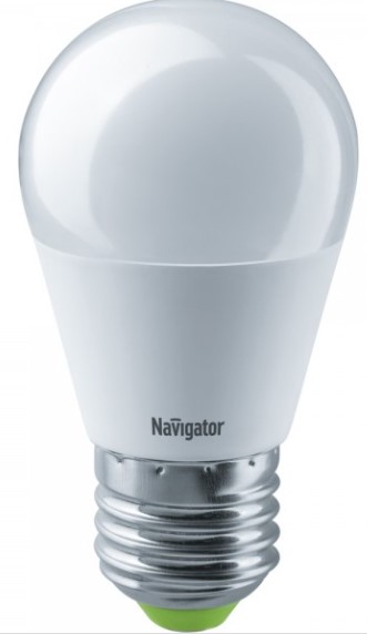 Лампа светодиодная G45 ШАР 5Вт 230В E27 2700К Navigator, арт.82 562