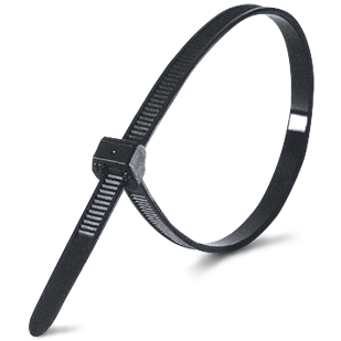Хомут-стяжка 4,5х350 мм черный (100 шт в уп.) ADMIRAL