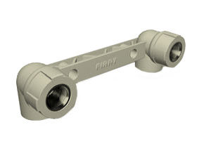 П/П Отвод двойной с креплением 20х1/2" FIRAT (7780020128 / 00024413), Турция