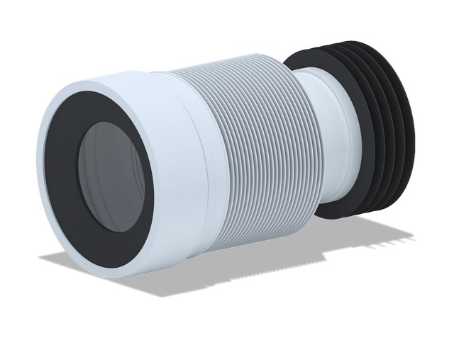 Удлинитель гибкий для унитаза225-520мм,  стр. пр. Россия. Артикул K828