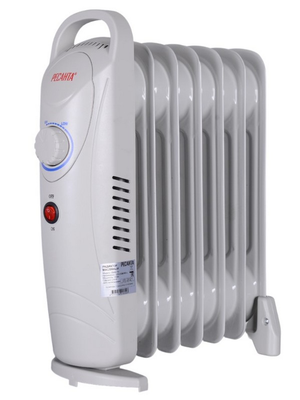 Масляный радиатор ОММ- 7Н (0,7 кВт) Ресанта, КИТАЙ 67/3/1