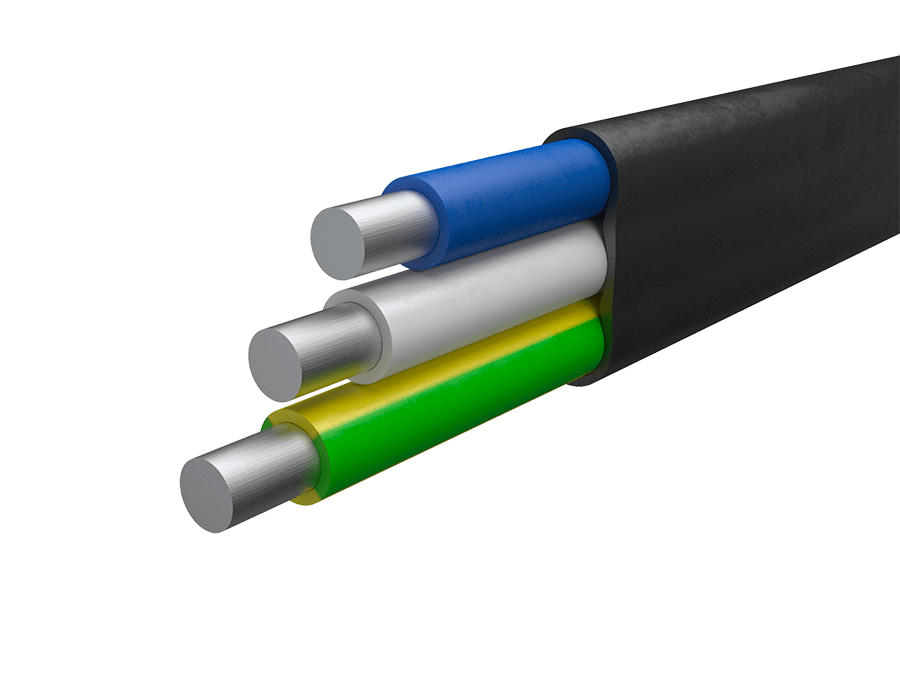 Кабель АВВГ-П 3х6 БелРосКабель (100)