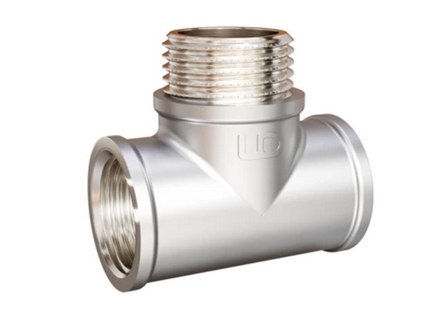 LD.67.521.20, Тройник LD Pride DN20 (3/4") ВР/НР/ВР латунь никель, 4670033068917, РОССИЯ