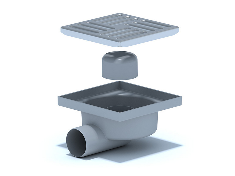 Трап гор. выпуск 50 реш. из нерж. стали 150х150 TA5112  / (РФ)