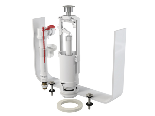 Выпускной комплект со стоп кнопкой, металлическая резьба 1/2", Alcaplast, арт.SA2000K