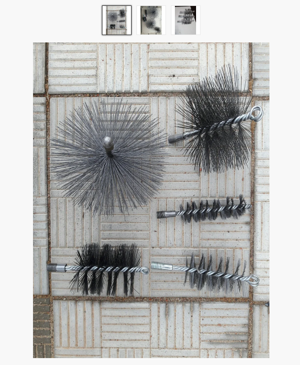 Щетка круглая-ерш полипропиленовый ворс ф180 мм, 3,0/2,2мм, М12, Беларусь