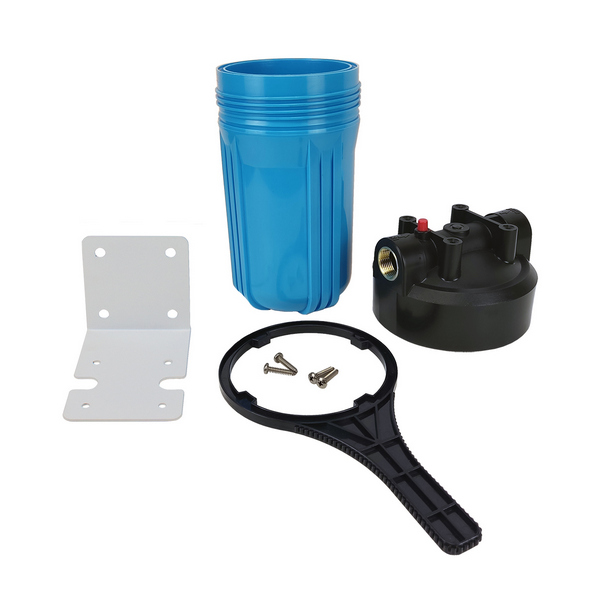 Корпус водоочистителя "Посейдон-1Р ВВ 10" клапан, лат.резьба 1", РОССИЯ, Ш/К:4650186680389