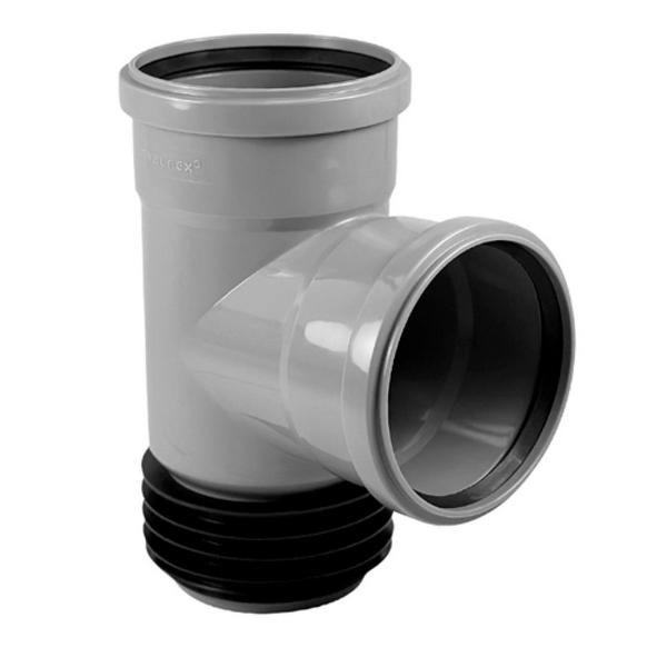 Тройник восстановитель раструба 87,5°  110-110 вн. канализ (25) VALFEX