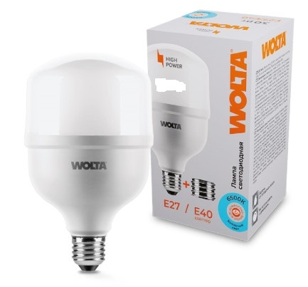 Лампа светодиодная 60Вт 6500K-E27/E40-WOLTA, арт.25WHP60E27/40