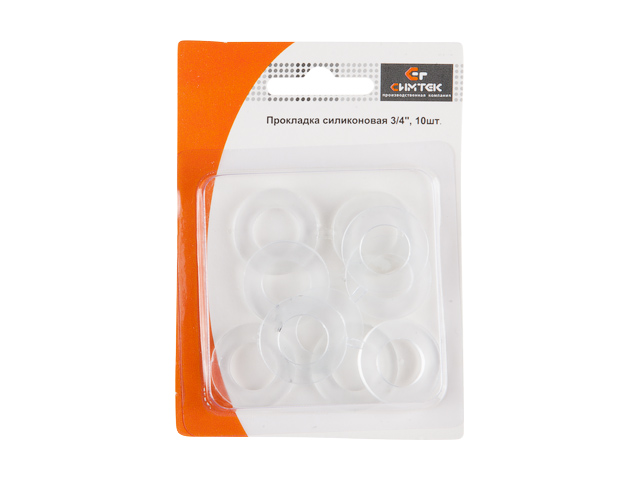 Прокладка (упаковка 10 шт. в блистере) 3/4 силиконовая, арт.10-0019