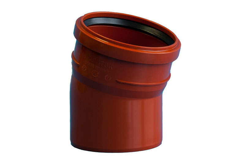 Политэк, канализация, Отвод ПП 110х15 Политэк (наруж), стр. пр. Россия. Артикул НАР