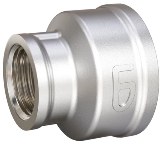 LD.67.516.25х20, Муфта переходная LD Pride DN25х20 (1"ВР х 3/4"ВР) латунь никель