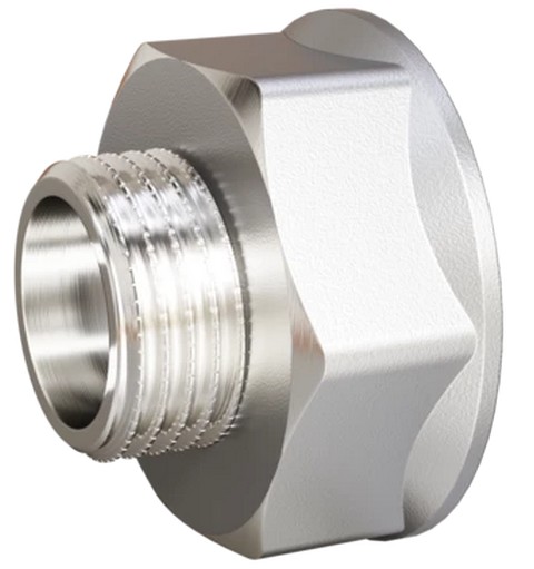 LD.67.509.15х10, Переход LD Pride DN15х10 (1/2"ВР х 3/8"НР) латунь никель