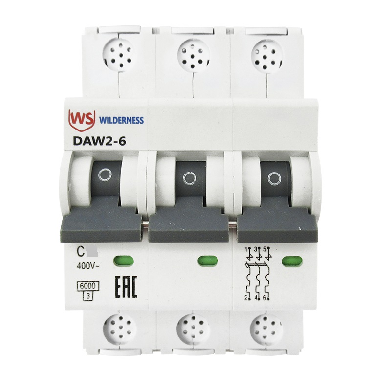 Автоматический выключатель DAW2-6 3P 50A 6кА х-ка C Wilderness, арт.DAW2-6-3-C050