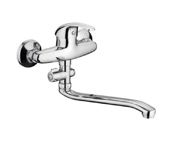 F2129-B  смеситель д/ванны с изогнутым носом, КНР