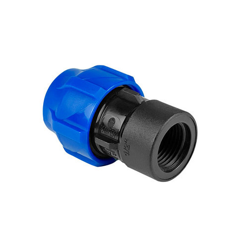 Муфта ПНД компр. соединительная c внутренней резьбой 32х1/2" (100/20) VALFEX