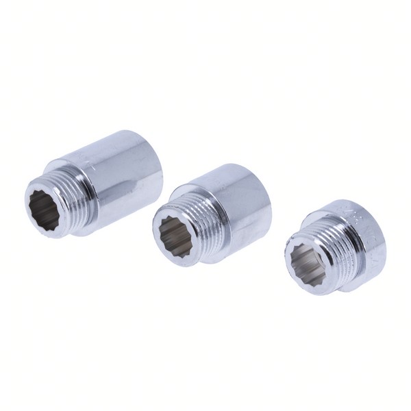 Удлинитель латунный хром. МР Ду 25 (1") х 10 мм GENERAL FITTINGS (2600D8B101000A / 00053228), Италия
