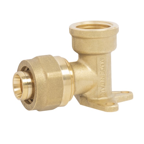 754L Колено с креплением 20х1/2" /Италия/