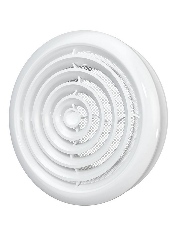 10DK\диффузор приточно-вытяжной со стопорным кольцом и фланцем D100мм ERA