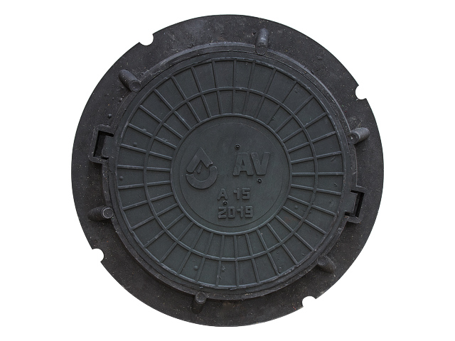 Люк садовый А15 (15 кН) черный, AV Engineering, арт.AVEA15C