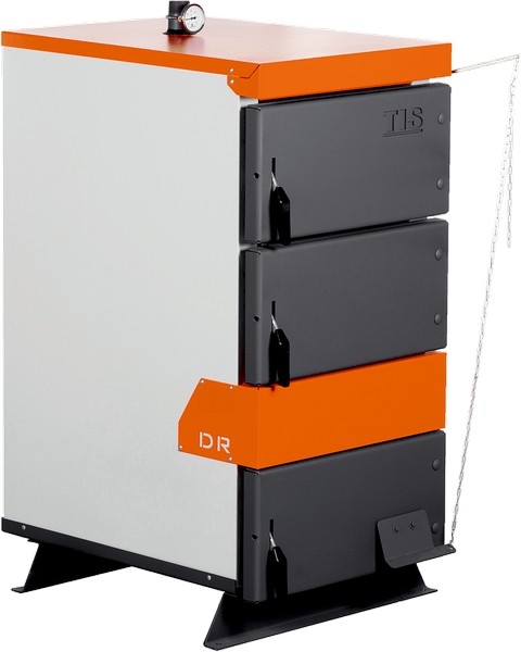 Котел водогрейный, стальной твердотопливный TIS PRO DR 17