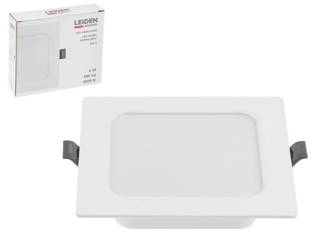 Светильник LED встраиваемый квадрат 6W, 4000К, LEIDEN ELECTRIC, арт.807005