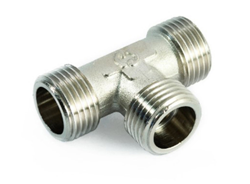 Тройник латунный никел. РРР Ду 25 (1") GENERAL FITTINGS (270010N101010A / 00096678)