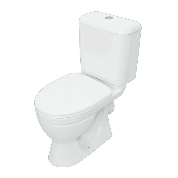 Унитаз-компакт "Стандарт" стандарт (арматура 1-режим. "Уклад", сид. полипр, крепление), белый, 1с, W