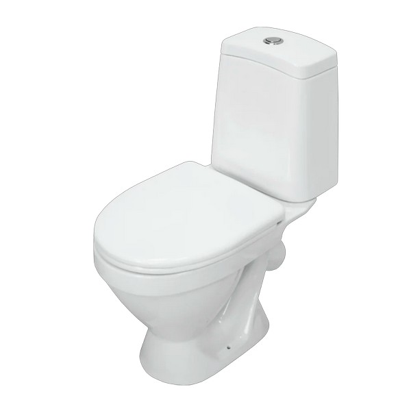 Унитаз-компакт "Лада" стандарт (арматура 1-режим. "Уклад", сид. полипр, крепление), белый, 1с, WC.CC