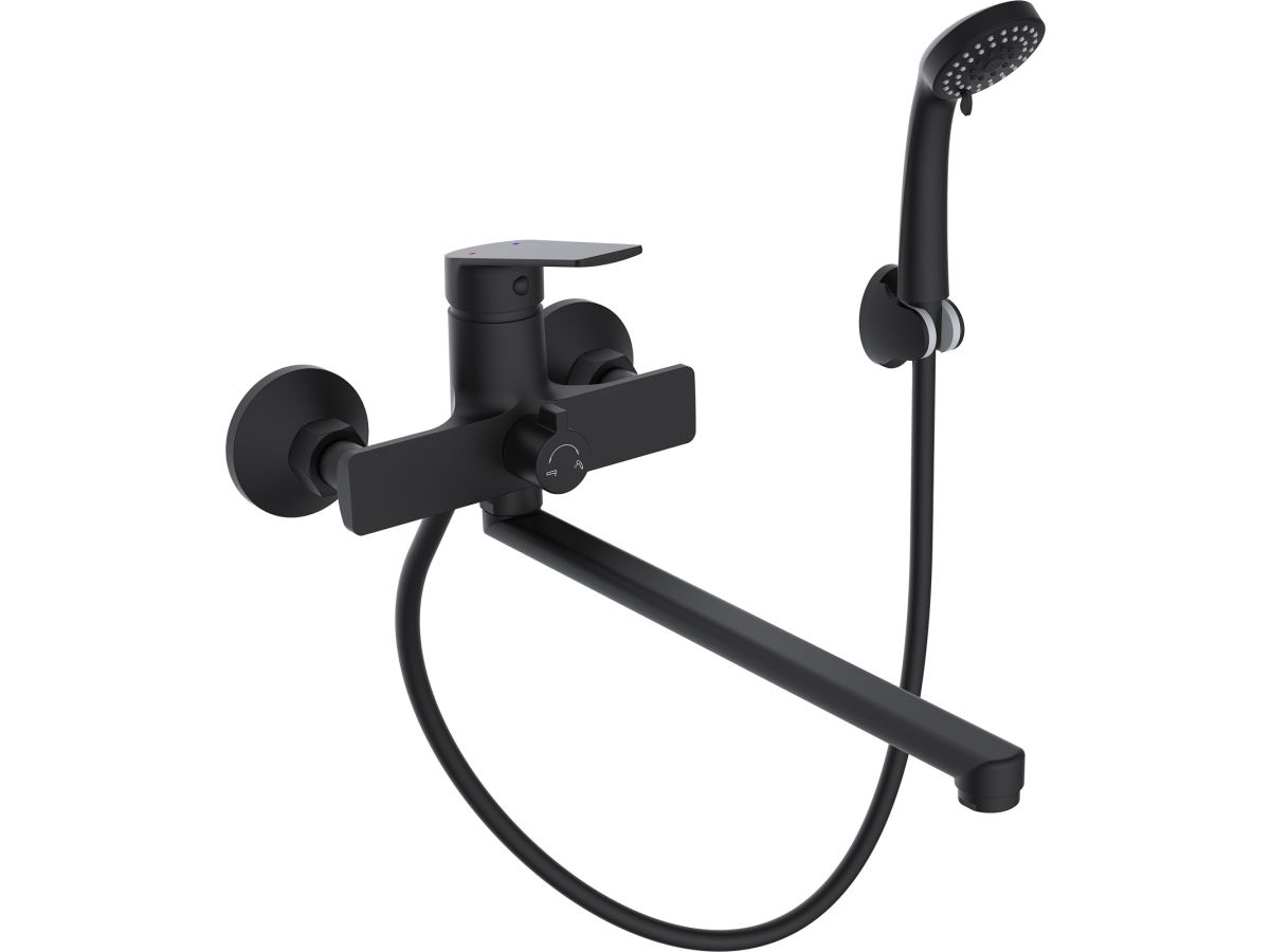 Смеситель для ванны D35-A черный, серия 800 ECONOCE, арт.EC0807BL