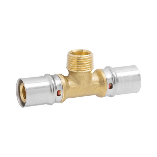 AP133 Тройник пресс. нар. 16х1/2" /Италия/