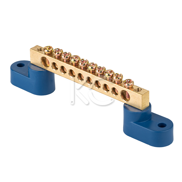 Шина "N" 10 групп 2 угловых изолятора, КС, арт.95042