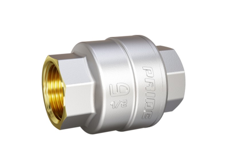 LD 58.110.1.15 M02, Клапан обратный пружинный латунный шток LD Pride 58.15.В-В М02, 4660555607497, Р