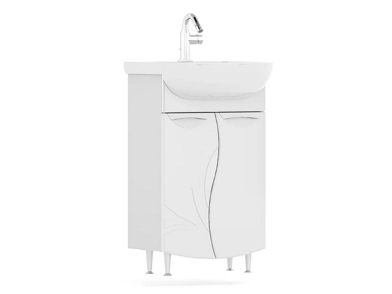 Тумба напольная Adel 50.2D с умывальником Ладога /РФ/