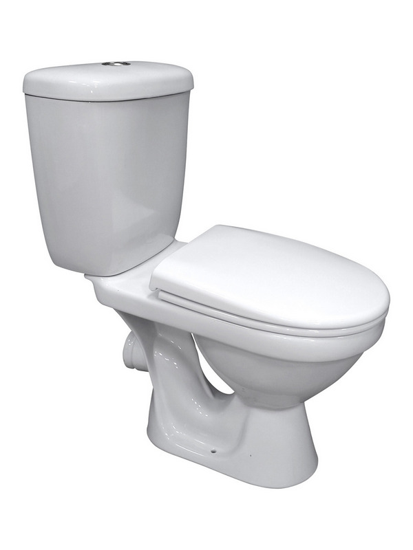 ЦБ-00073181, Унитаз-компакт Баланс комфорт (горизонт. вып., ниж.под., антивсплеск, двухреж. арм. 3/6