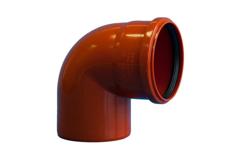 Политэк, канализация, Отвод ПП 160х87  "Политэк" (наруж), стр. пр. Россия. Артикул НАР