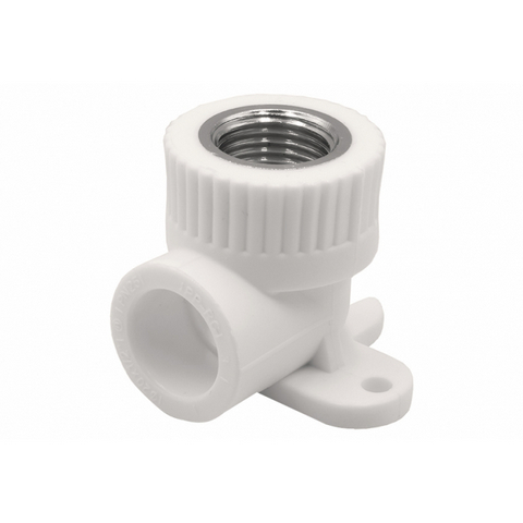 Уголок комб. ВР с креплением  20х1/2"  сер., произв. Россия. Артикул EVER