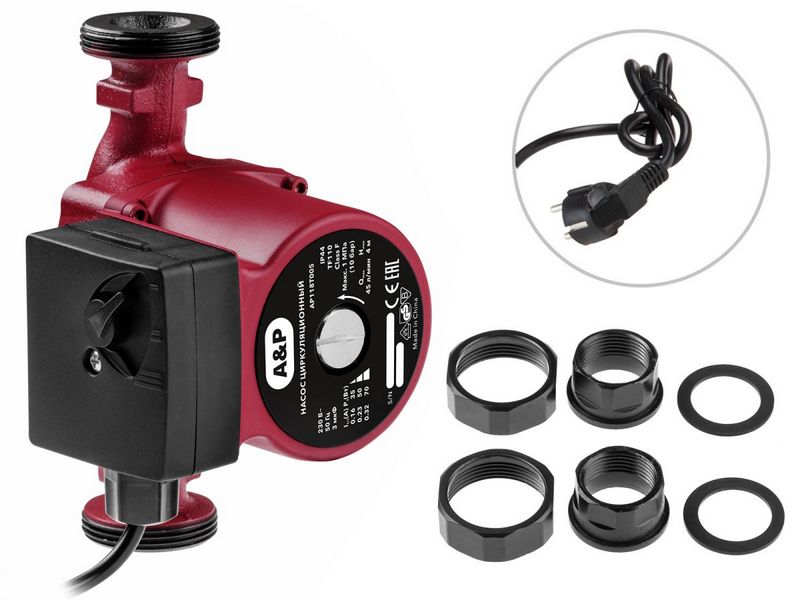 Насос циркуляционный Titan-RS25-40-180, A&P, арт.AP118T005